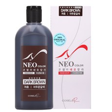 네오 중성 칼라 150ml 중성칼라 믹스칼라 전문가용, 다크브라운(어두운갈색), 1개