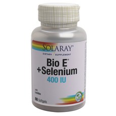 SOLARAY E+硒軟膠囊 400IU, 1個, 60 件