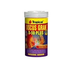 Tropical Discus Gran D-50 Plus 七彩神仙魚飼料, 1個, U-T61614 增豔顆粒250ml