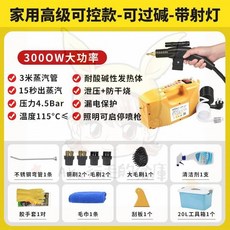 高壓高溫蒸汽清潔機 110V 220V小型家用消毒空調廚房油煙機油污清洗機 洗車機, 3000W家用高級可控款過火堿帶燈-黃色