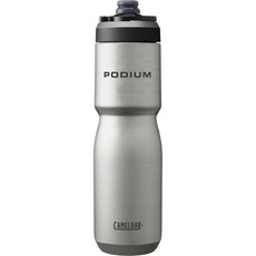 CamelBak 포디엄 스틸 단열 스테인리스 자전거 물병 – 피트니스 및 스포츠용 대부분의 케이지에 적합 18온스 - 시에라 레드, 22 Oz, Stone, 1개