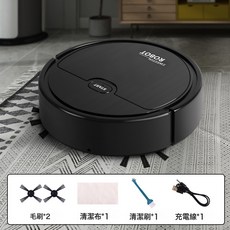 智能掃地機器人家用充電吸塵拖地三合一吸塵器, 一臺, K205黑色三合一
