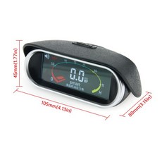 LCD 12v/24v 굴삭기 트럭 엔진 자동차 오일 압력 게이지 + 센서 1/8NPT 디지털 연료 측정기