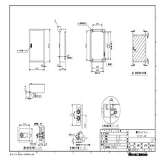 닛토 공업반용 캐비닛 노출형 B16-46, 02 크림 페인트, 07 400×300mm