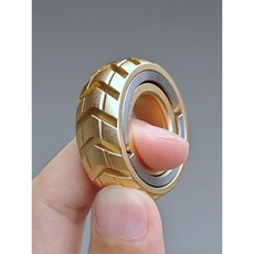 기계식 C절개 링 EDC 감압 라쳇 자이로스코프 남성용 트렌디 플레이 블랙, 20. 금색 쉘 휠+DIY