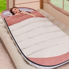 캠핑 침낭 초대형공간 방수 휴대용 동계 침낭 동계 이불 후드형 침낭 230*100cm 2.5kg + 수납가방