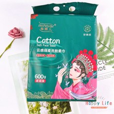 幸福泉 抽拉式雲感棉柔洗臉巾 600g 家庭裝, 1個