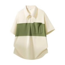 polo衫男女上衣涼感運動上衣休閒短袖夏天寬鬆大尺碼透氣翻領上衣男士吸濕排汗工作寬鬆POLO衫薄上衣情侶拼色短袖上衣口袋