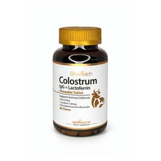 실버리치 초유 락토페린 60정 1팩 Silvereach Colostrum IgG+Lactoferrin Chewable Tablets 60 Chew