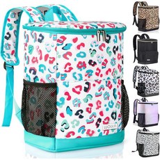 Wolka 쿨러 백팩 30캔 휴대용 방수 누수 방지 여행 해변 캠핑 소풍 여성용 점심 백팩용 소프트 사이드 가방, Water Elf