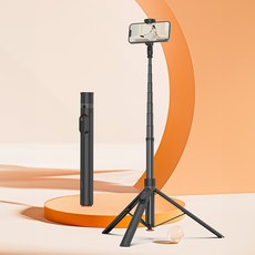 ONAIR 魅影 170公分超長藍芽自拍棒腳架自拍桿遙控器自拍腳架三腳架, 黑色, 1個, MT2