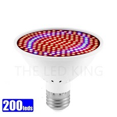 스펙트럼 성장 전구 온실 수경 램프 실내 식물 피토 플라워, 5W 48LEDs, 1개