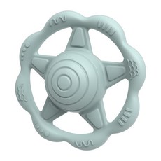 DFMEI 嬰兒玩具3-6-12個月可水煮可咬搖鈴牙膠寶寶新生兒手抓牀鈴磨牙棒, 1個, 如圖, 大象灰