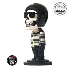 《美式工廠》SKILLO手工彩繪搖頭公仔 LJ Sunglasses BLK 獨特美式風格 趣味收藏擺飾, 1個