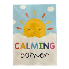 9 개의 차분한 코너 포스터 교실 들을 위한 감정 차트 정신 교육용 대처 기술 유치원 벽 예술 장식, 01