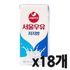 서울우유 나100% 저지방, 200ml, 18개
