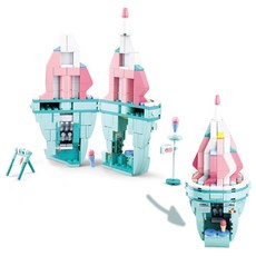 Hi-toys 精緻美食創意風味街積木 冰淇淋店主題積木 兒童益智玩具, 1個