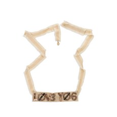 레드(V) 장식 프린지 네크리스