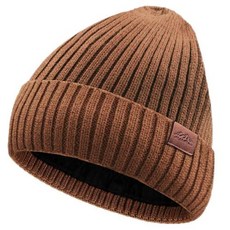 FYBW 오버사이즈 XXL 비니 모자 빅 헤드용 59.9-65cm23.6-25.6인치 두껍고 따뜻한 플, 커피