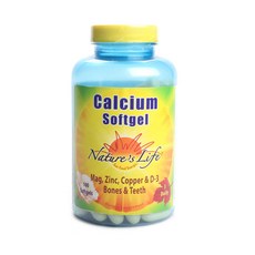 Nature's Life 鈣軟膠囊, 1個, 100 件