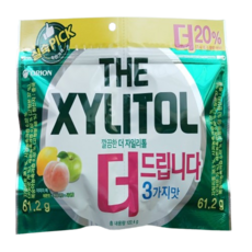 몽글몽글마켓 오리온 달지않아 깔끔한 더 자일리톨 3가지맛 리필 122.4g, 61.2g, 2개