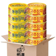 동원 반반 참치 살코기참치캔100g 5P+고추참치100g 5P, 100g, 10개