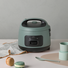 풍년 코지 전기 밥솥 GKA-03HA 3인용 밥솥 매트 그린
