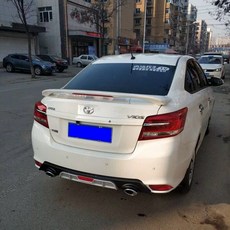 14-17年 Vios 專用 夾式 帶燈 尾翼 免打孔 定風翼, 1個, 底漆尾翼；自行噴漆,免打孔