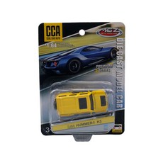 台灣出貨模型 CCA 1/64 雷克薩斯 合金車模 玩具車 汽車模型 收藏 耶誕節禮物 新年禮物, 23悍馬H3-黃色, 1個