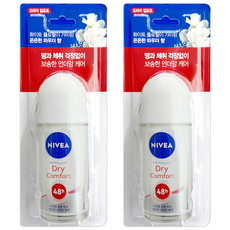 니베아 데오드란트 롤온 드라이 컴포트, 데오드란트 롤온 드라이 컴포트 50ml 2개, 50ml
