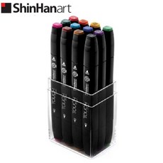 신한 터치 트치 트윈마카 12색 메인 컬러 세트 듀얼닙 다용도 드로잉펜 TOUCH MAIN