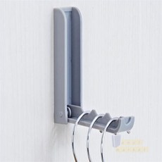 오늘상회 접이식 무타공 벽걸이 후크 행거 부착형 욕실, 1개