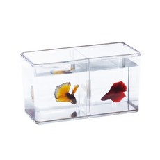 ISTA 伊士達 雙層鬥魚盒 高透明壓克力材質 附上蓋鬥魚缸隔離盒, 1個