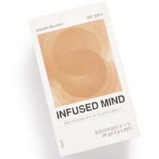 [대한다업] 인퓨즈드마인드 골든릴렉서 제로슈가 꿀차 캐모마일 블렌딩티, 2개, 20개입, 1.3g