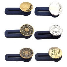 달자샵 바지 허리조절 고리 확장버튼 사이즈조절기, 6개, 혼합발송