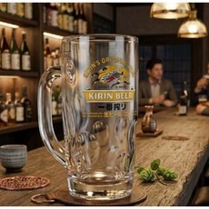기린맥주잔 기린생맥주잔 400ml, 1개