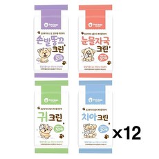 강아지 펫크린 물티슈 두툼한타입 30매 X12 무향 위생_ 20275643EA, 손발똥꼬 크린