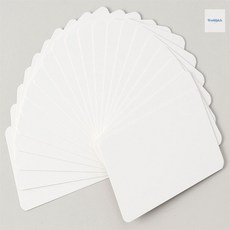 무지 양면 아트지 카드 100매 (5.5X9) 영어퀴즈카드