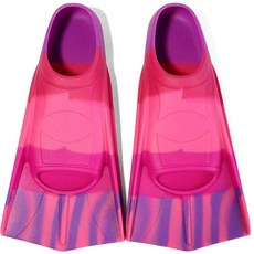 Foyinbet 아동용 수영 오리발 짧은 지느러미 트레이닝 랩 스노클링 어린이 여아 남아 청소년 XS 168775, Drak Red / Purple / Pink / Fla