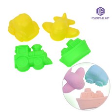 퍼플업 모래놀이도구 모래성만들기 모래성틀 모래 놀이 장난감 4종