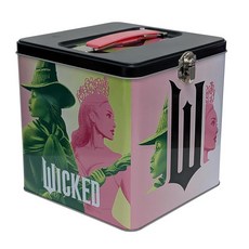 The Tin Box Company Wicked the Movie - 손잡이가 달린 XL 보관 틴 Wicked