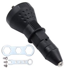 무선 전기 리벳 건 어댑터 키트 너트 드릴 도구 삽입 수공구 전동 기계 액세서리 블루, Black, 1, 1