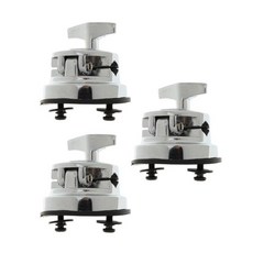 3개의 금속 드럼 홀더 베이스 플레이트 랙 클램프 톰 드럼 장착 하드웨어 팩, One Color_One Size, One Color_One Size