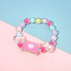 [목화상회] 파스텔 비즈 귀여운 어린이 팔찌