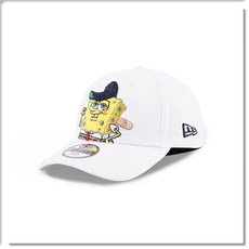 New Era 海綿寶寶棒球帽, 白色, 1個