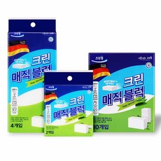크린랩 매직블럭 4P 찌든때 얼룩제거 주방 욕실청소 스폰지 매직스펀지, 2개