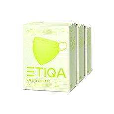 에티카 에어라이트 스퀘어 중형 샤인라임 30매 컬러 마스크, 그린