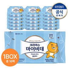 유한킴벌리 크리넥스 마이비데 클린케어 카카오 40매x16팩(비데물티슈) 살균 소독 무형광, 유한킴벌리 크리넥스 마이비데 클린케어 카카오 40매x1, 40매