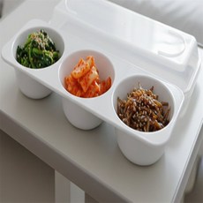 반찬접시 3구 업소용반찬접시, 찬기