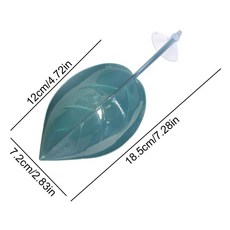 거북이 수조 휴식 테라스용 햇볕욕 거북이 게코 흡착판 수조 개구리 공간 드워프 모양 장식 두꺼 레오파드, Dark Green